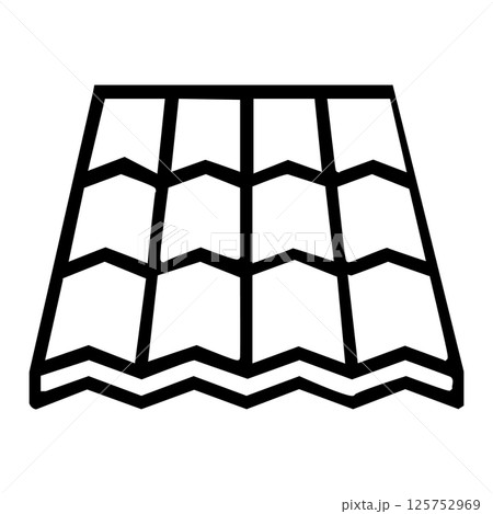 house tile roof icon vector illustration symbol design house tile roof icon vector illustration symbol design 125752969