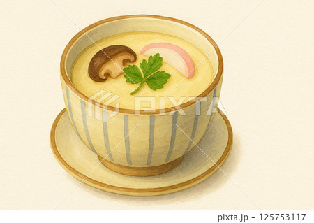 茶碗蒸しのイラスト 125753117