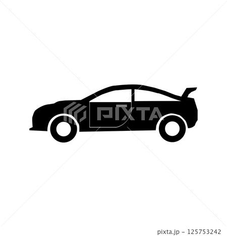 vector icon sedan car illustration symbol 125753242