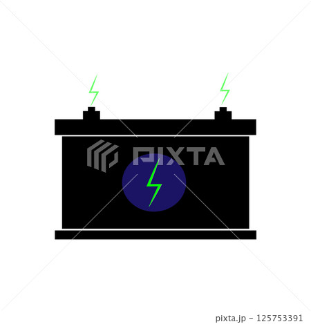 vectors icons illustration car battery vectors icons illustration car battery 125753391
