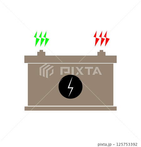 vectors icons illustration car battery vectors icons illustration car battery 125753392