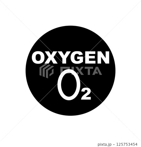 vector symbol illustration, oxygen cylinder icon 125753454