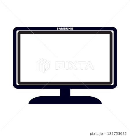 TELEVISION SYMBOL ILLUSTRATION ICON TELEVISION SYMBOL ILLUSTRATION ICON 125753685