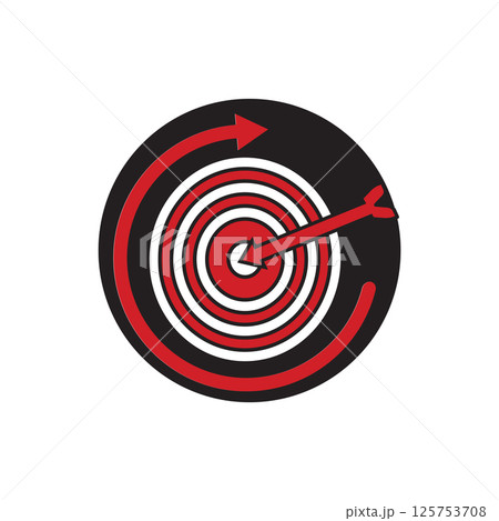 ARROW BOARD ILLUSTRATION ICON 125753708