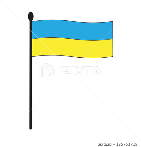 UKRAINE FLAG ICON IMAGE 125753719
