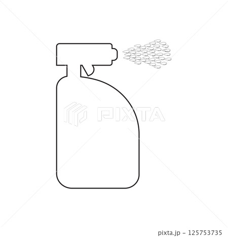 vector illustration symbol icon water spray 125753735