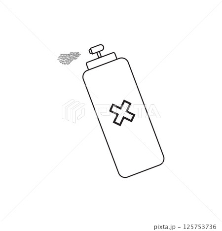 vector illustration symbol icon gas spray 125753736