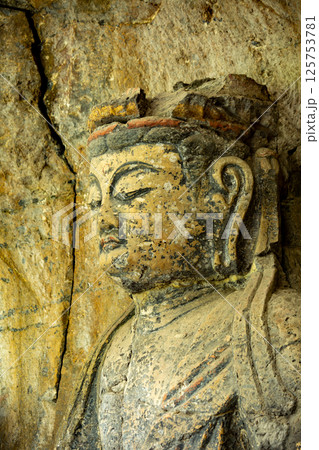 臼杵石仏の大日如来像 臼杵石仏の大日如来像 125753781