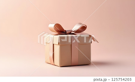Lovely pink gift box, perfect for special occasions and celebrations 125754203