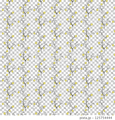 背景パターン：レモンの実_上向き 125754444