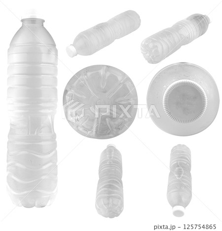 bottle water isolated on white background plastic 125754865