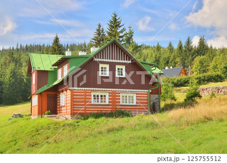 Beautiful mountain cottage in Czech republic 125755512