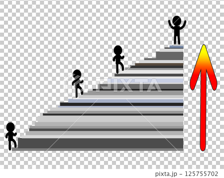 Small steps illustration 125755702