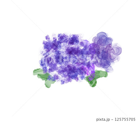 紫陽花シリーズコレクション①ー抽象アルコールインクアート 125755705