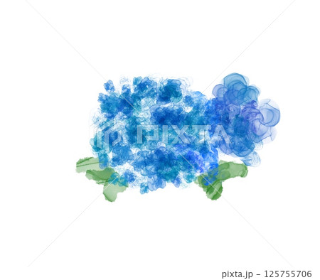 紫陽花シリーズコレクション③ー抽象アルコールインクアート 125755706