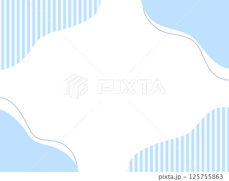 青の流体シェイプフレーム 青の流体シェイプフレーム 125755863