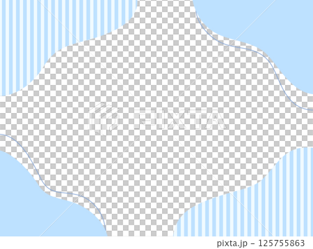 青の流体シェイプフレーム 青の流体シェイプフレーム 125755863