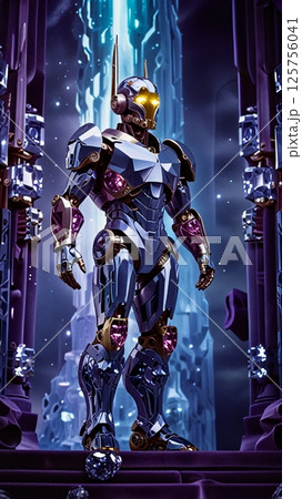 最新の研究所で製造された人型サイボーグ 125756041