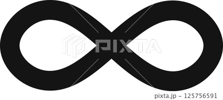 Infinity symbol is a concept in mathematics and philosophy that represents something without any limit, such as the concept of eternity or the universe 125756591