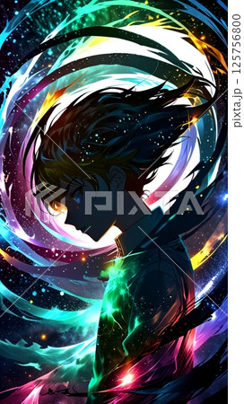 幻想的なタッチで描かれた二次元キャラの背景イラスト 125756800