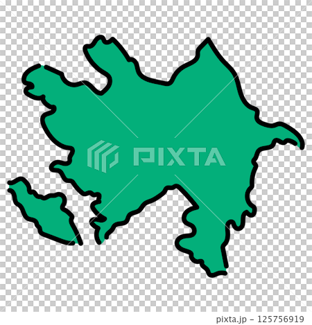 Handwritten_Azerbaijan_vector material 125756919