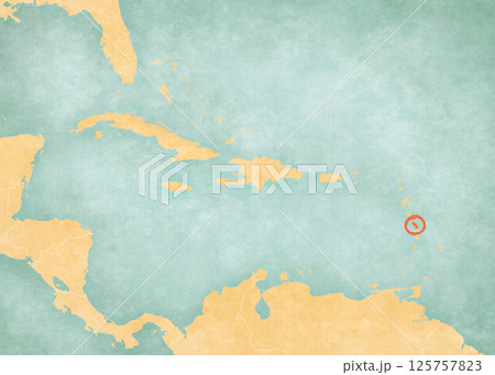 Map of Caribbean islands - Martinique Map of Caribbean islands - Martinique 125757823