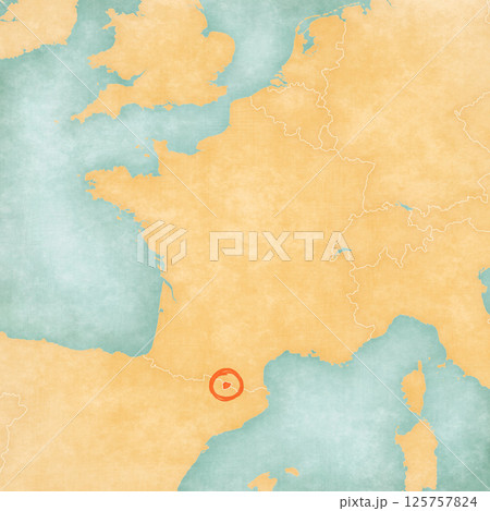 Map of France - Andorra Map of France - Andorra 125757824