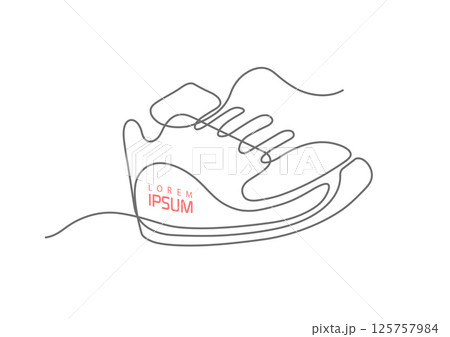 Sports shoes . Sneakers .  125757984