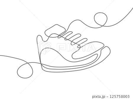 Sports shoes . Sneakers .  Sports shoes . Sneakers .  125758003