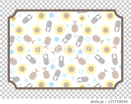 Beetle and stag beetle frame 125758030