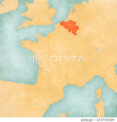 Map of France - Belgium Map of France - Belgium 125758104
