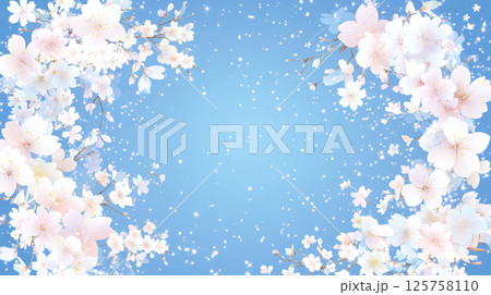 桜の花の背景素材壁紙 125758110
