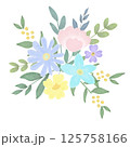フラワーブーケのイラスト 125758166