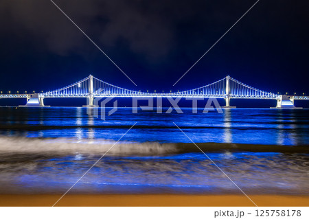 Gwangalli Beach scenery Gwangalli Beach scenery 125758178