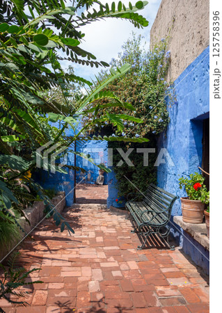 Inner Courtyards and Gardens at Santa Catalina Monastery, Arequipa 125758396