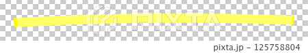 黃色螢光筆/標記線 - 簡單的底線/裝飾設計部分 黃色螢光筆/標記線 - 簡單的底線/裝飾設計部分 125758804