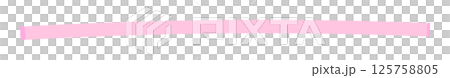 粉紅色螢光筆/記號筆線 - 簡單的底線/裝飾設計部分 125758805