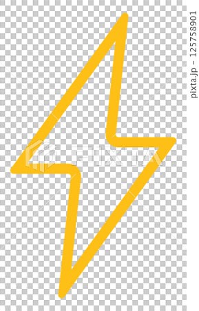 Lightning icon illustration Lightning icon illustration 125758901