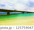 海と橋とバスの風景 / Seaside Bridge with Bus 125759047