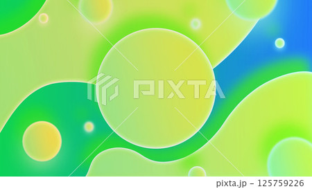 抽象的な背景素材  グラデーション 球体 125759226
