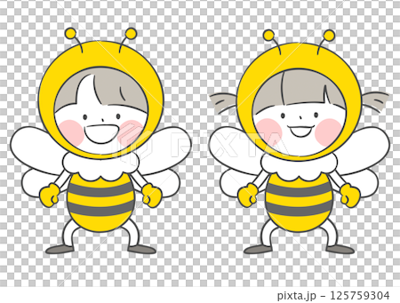 Children Characters in Bee Costumes Children Characters in Bee Costumes 125759304