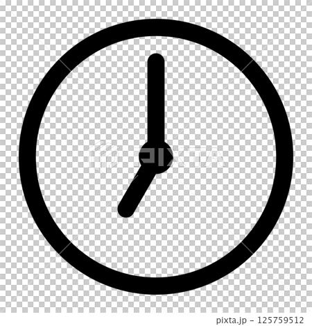 seven o'clock icon 125759512