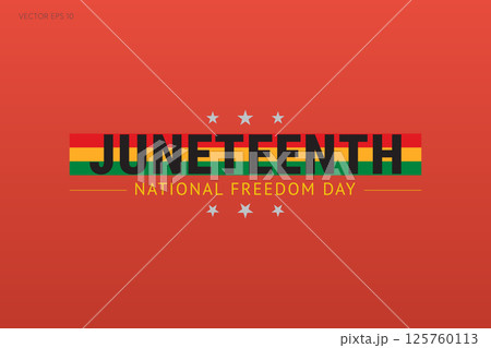 Juneteenth National Freedom Day Red Gradient Banner Juneteenth National Freedom Day Red Gradient Banner 125760113