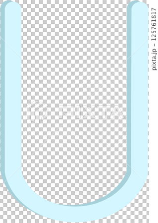 Lovely blue colors and font style of english alphabet capital letter U. Lovely blue colors and font style of english alphabet capital letter U. 125761817