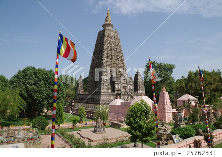 インド 仏教四大聖地 世界遺産ブッダガヤの大菩提寺 インド 仏教四大聖地 世界遺産ブッダガヤの大菩提寺 125762331