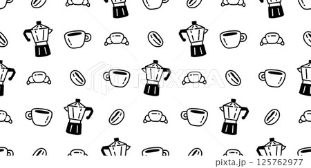 coffee cup seamless pattern hot tea croissant vector cafe bakery water drink cartoon doodle tile background gift wrapping paper repeat wallpaper scarf isolated illustration design coffee cup seamless pattern hot tea croissant vector cafe bakery water drink cartoon doodle tile background gift wrapping paper repeat wallpaper scarf isolated illustration design 125762977