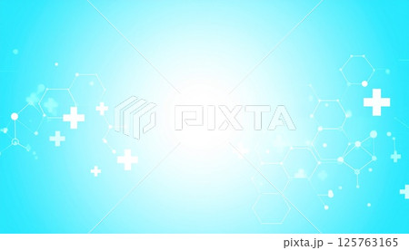 水色の医療幾何学背景 水色の医療幾何学背景 125763165