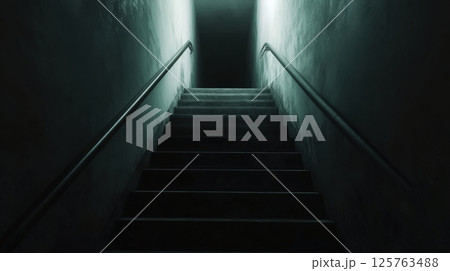 Staircase Leading Into the Darkness 125763488