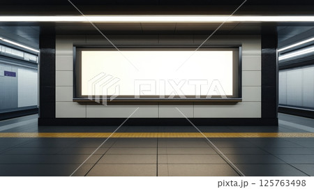 Metro Subway Ad Screen Mock Up 125763498