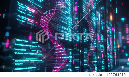 デジタルDNAが映し出す未来の情報世界 デジタルDNAが映し出す未来の情報世界 125763613